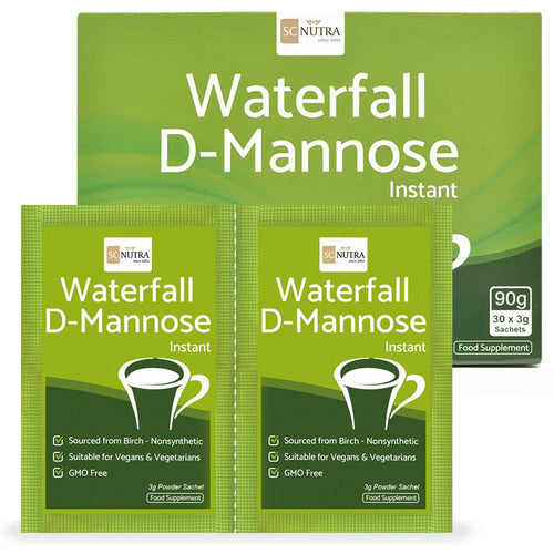 Waterfall D-Mannose Powder Sachets (30 x 3g Sachets) XL Pack - D-Mannose sourced from Birch - Monthly supply for prevention - SC Nutra (Sweet Cures) - FoxMart™️ - Sweet Cures